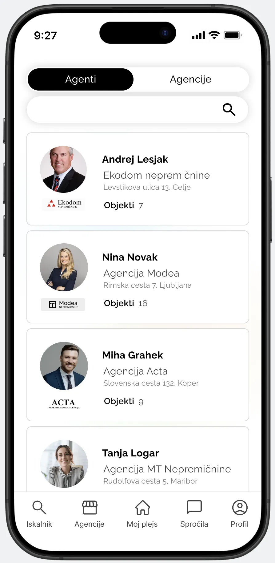 Plejs | Agencije & posredniki
